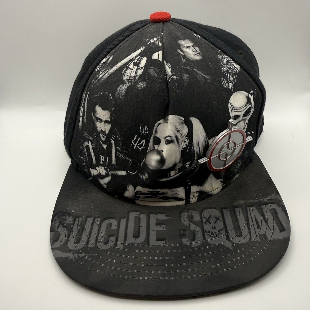 Suicide Squad Deadshot Crosshairs Logo Snapback Baseball Cap Hat DC Comics